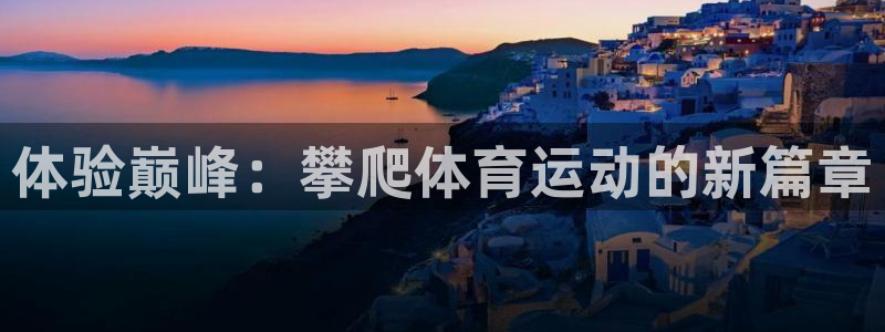欧亿体育官方正版app新能源：体验巅峰：攀爬体育运动